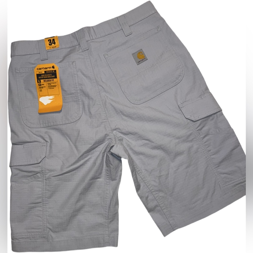 Carhartt Men’s Force Relaxed Fit Ripstop Cargo Work Short Size 34 NWT - Picture 3 of 6